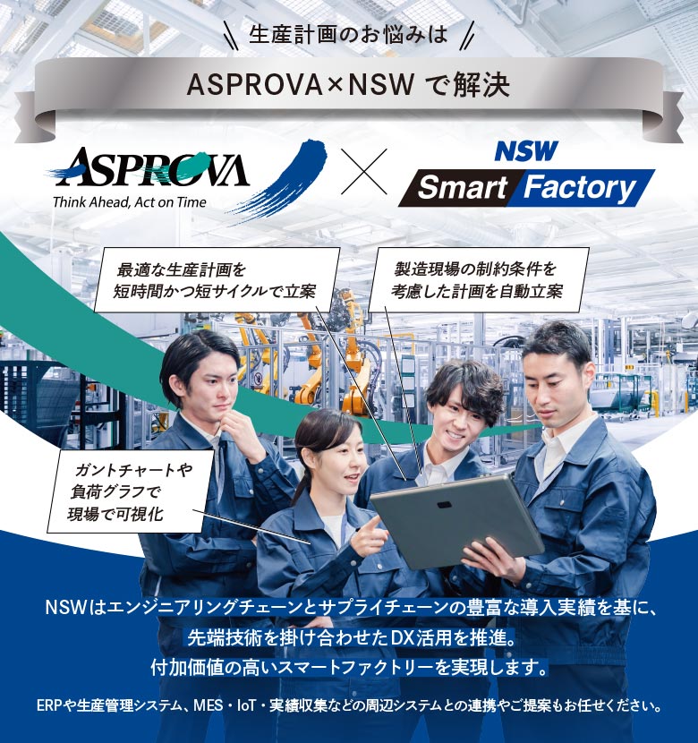 生産スケジューラ「Asprova APS」